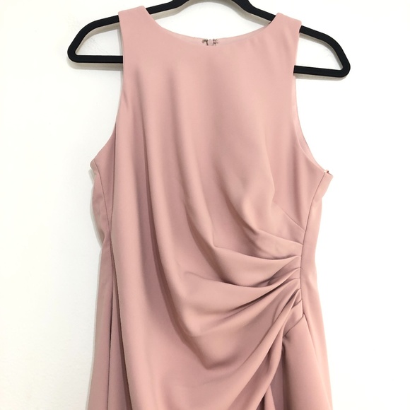 Carmen Marc Valvo Infusion Halter Ruffle Down Gown - Picture 4 of 8